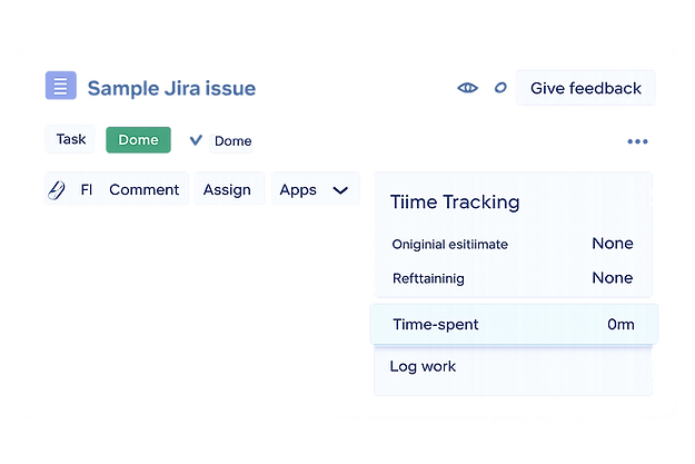 Issue view with zero time spent risk
