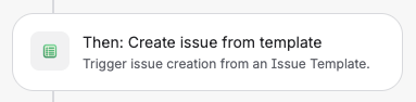 Create from Template action in Jira Automation rule